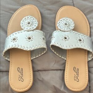 Women's Silver/Gray Sandals